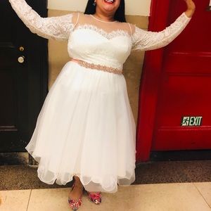 White/Ivory Wedding Dress PLUS SIZE